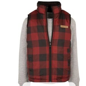 BUFFALO David Bitton Reversible Buffalo Plaid - Sherpa Puffer Vest